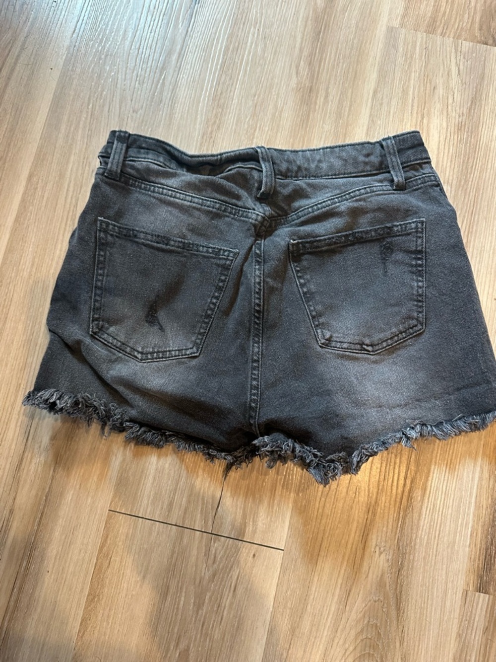 wild fable Black Frayed Hem Denim Shorts